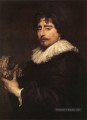 Portrait de Sculpor Duquesnoy Baroque peintre de cour Anthony van Dyck